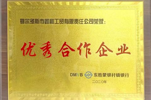 Dongsheng District Mengyin Village Bank Excellent Cooperative Enterprise